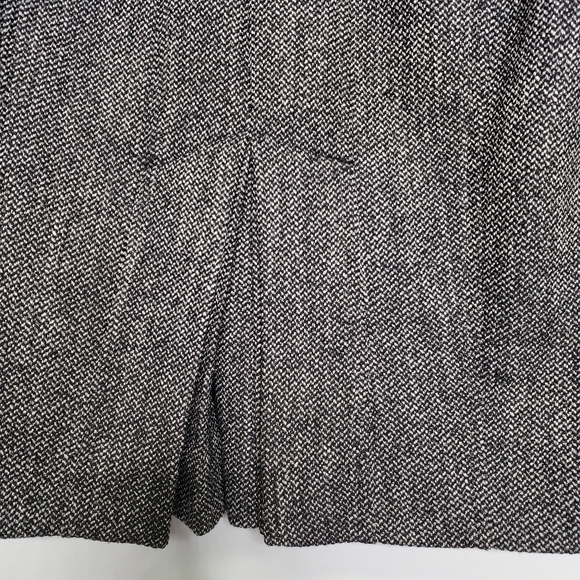 EXPRESS Black Tweed Texturd Pleat Pencil Skirt Size 2 - Picture 4 of 8